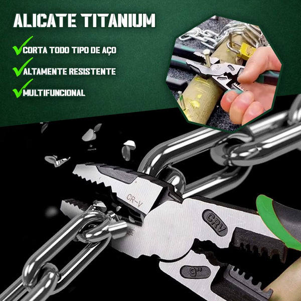 Alicate Titanium | Força Extrema + BRINDE!